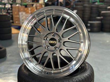 New 18x8 ET38 JA BBS LM (4 wheel) 5x108 Silver