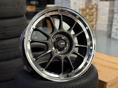 New 17X8 ET45 Konig Hypergram Rim (4 wheel) Matt Gun Metal 4X100