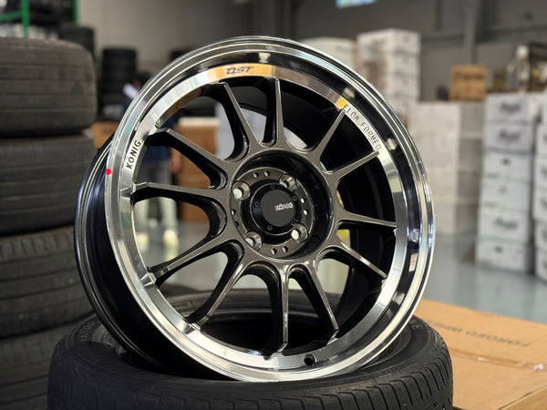 New 17X8 ET45 Konig Hypergram Rim (4 wheel) Matt Gun Metal 4X100