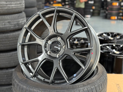 NEW 18X8.5 ET40 Konig Ampliform Rim (4 Wheel) Dark Metallic Graphite 5X114.3
