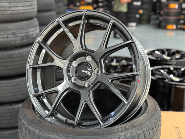 NEW 18X8.5 ET40 Konig Ampliform Rim (4 Wheel) Dark Metallic Graphite 5X114.3