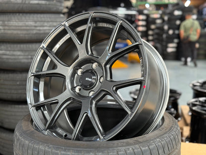 NEW 18X8.5 ET40 Konig Ampliform Rim (4 Wheel) Dark Metallic Graphite 5X114.3