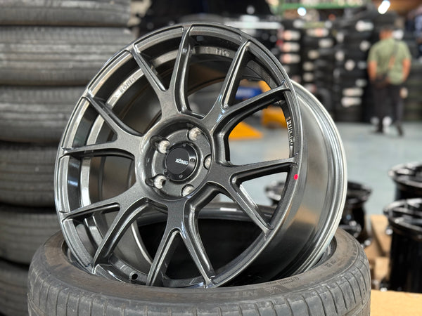 NEW 18X8.5 ET40 Konig Ampliform Rim (4 Wheel) Dark Metallic Graphite 5X114.3