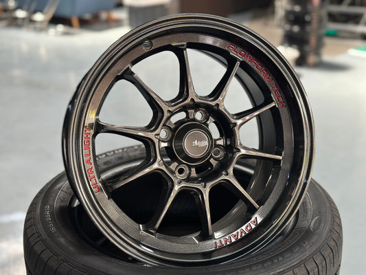 New 15X7 ET35 Advanti Tallo Rim (4 wheel) Gloss Gunmetal 4X100