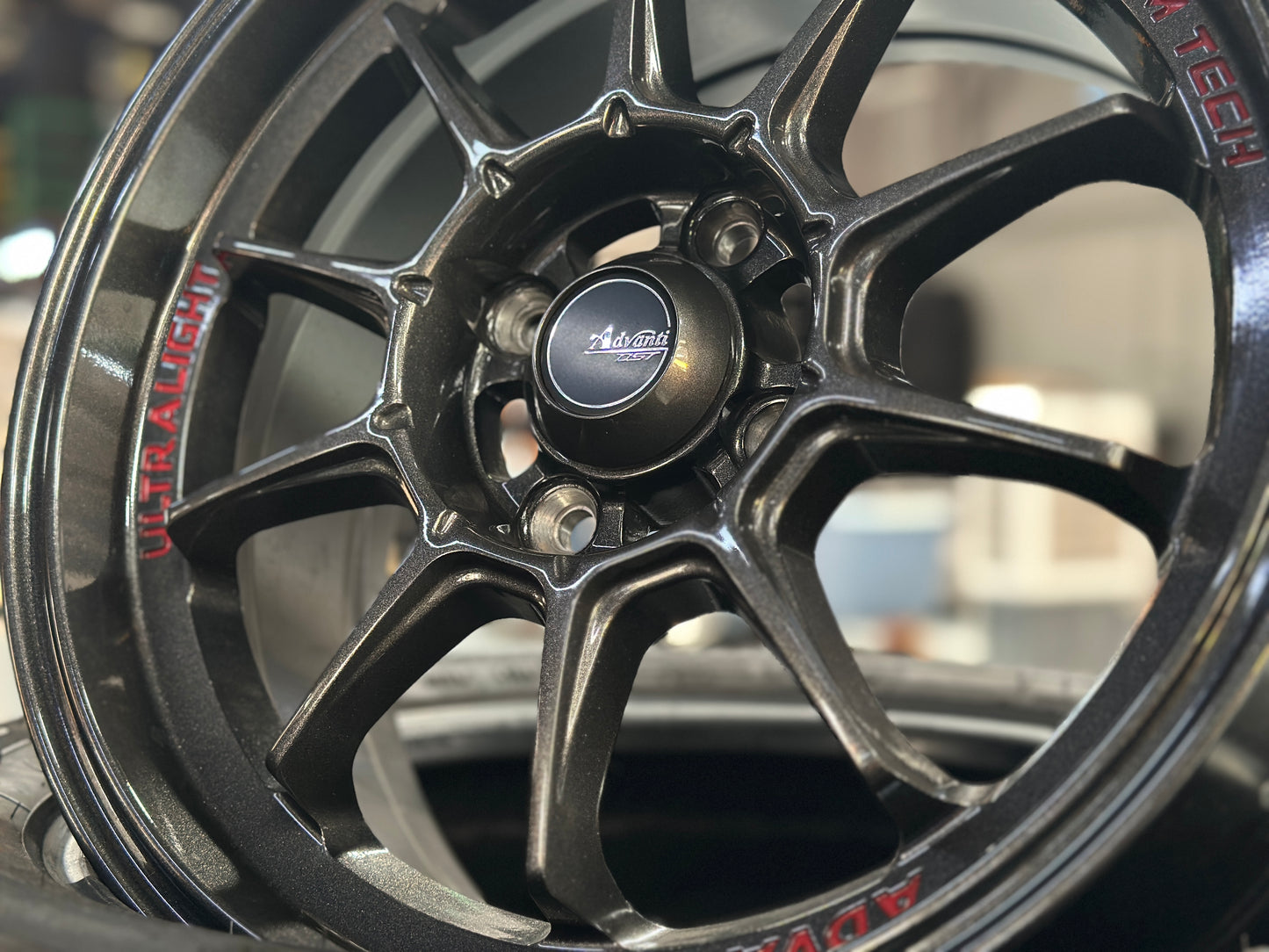 New 15X7 ET35 Advanti Tallo Rim (4 wheel) Gloss Gunmetal 4X100