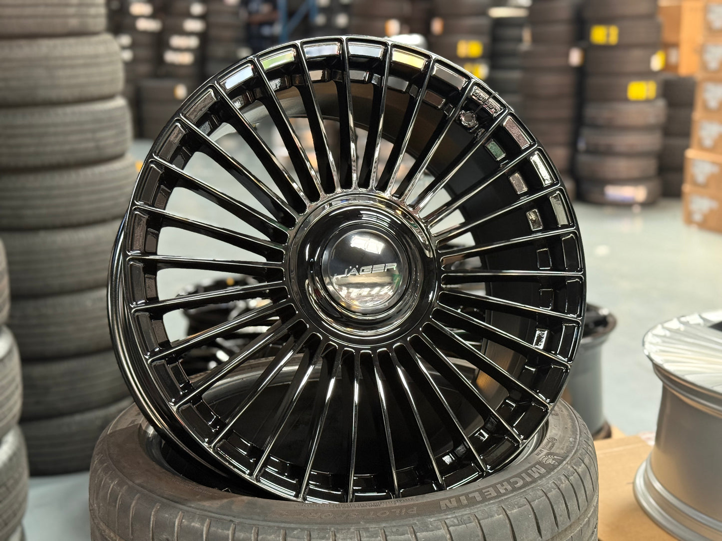 New 20x9 ET35 Lenso Crown (4 wheel) 5x114.3 Black