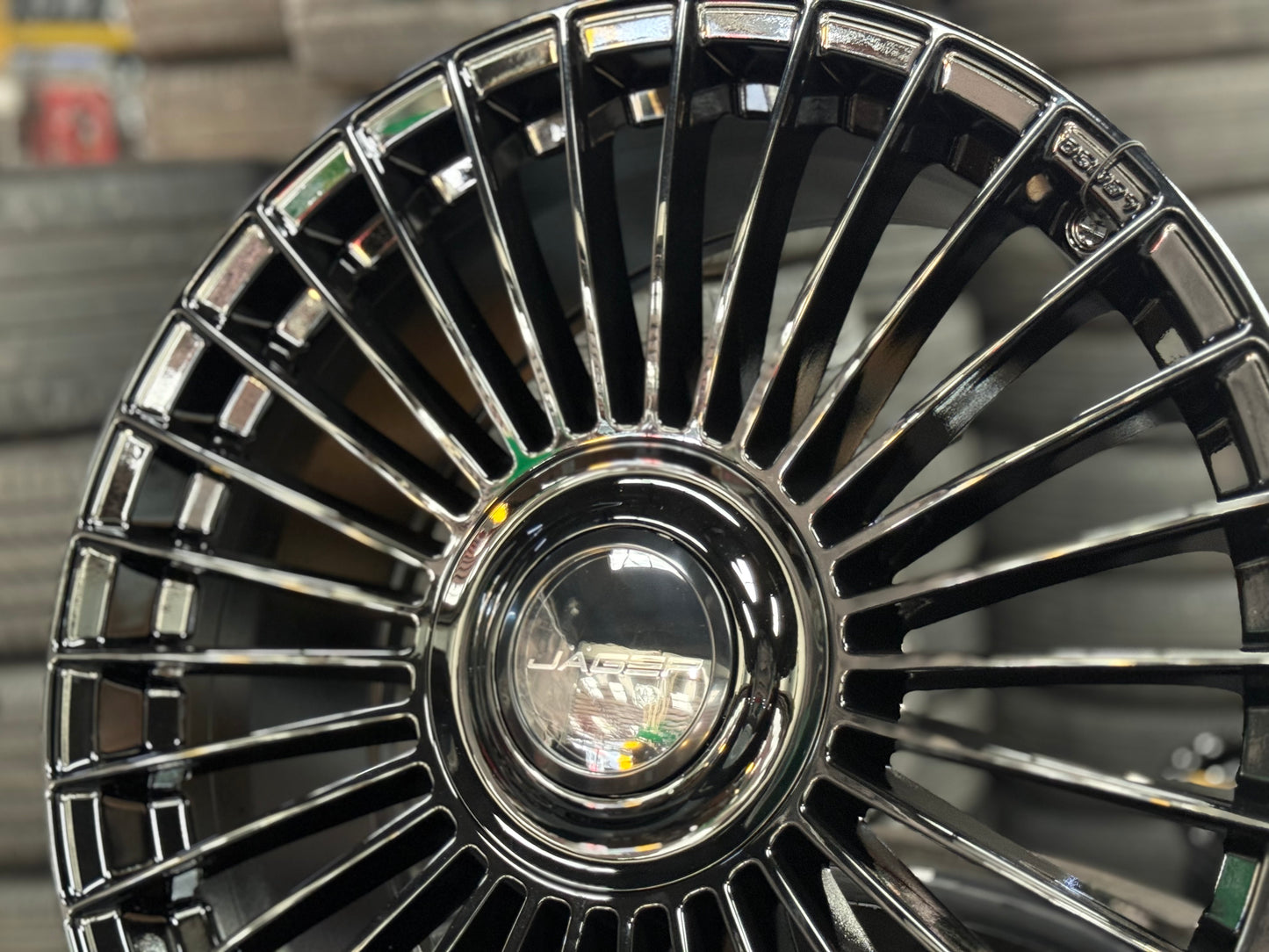 New 20x9 ET35 Lenso Crown (4 wheel) 5x120 Black