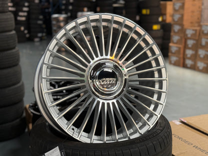 New 20x9 ET35 Lenso Apollo (4 wheel) 5x120 Silver