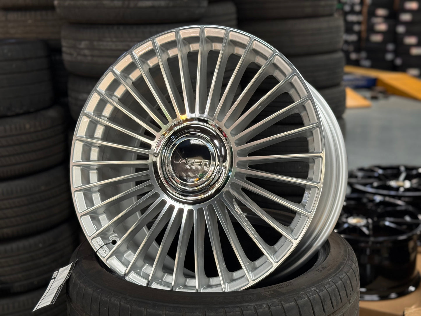 New 20x9 ET35 Lenso Crown (4 wheel) 5x120 Silver