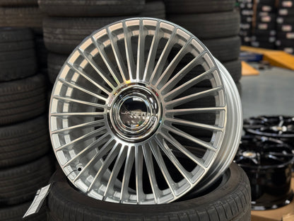 New 20x9 ET35 Lenso Apollo (4 wheel) 5x108 Silver