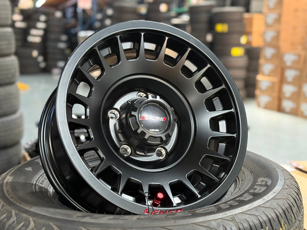 New 15x7.5 ET-6 Lenso Venom 10 (5 wheel) 5x139.7 Black