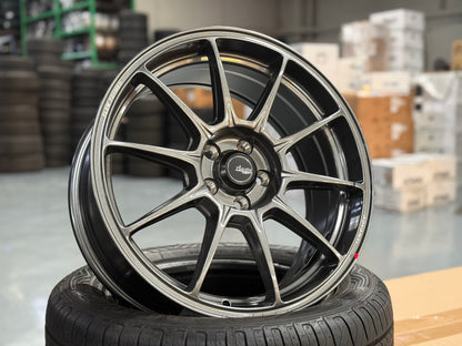 NEW 17X7.5 ET42 Advanti Aria Rim (4 Wheels) Gloss Gunmetal 5X100