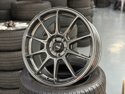NEW 17X7.5 ET42 Advanti Aria Rim (4 Wheels) Gloss Gunmetal 5X100
