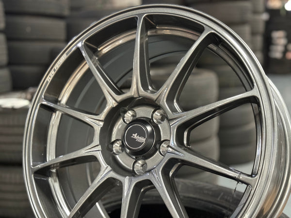 NEW 17X7.5 ET42 Advanti Aria Rim (4 Wheels) Gloss Gunmetal 5X100