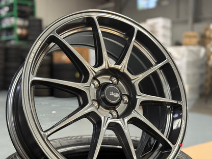 NEW 17X7.5 ET42 Advanti Aria Rim (4 Wheels) Gloss Gunmetal 5X100