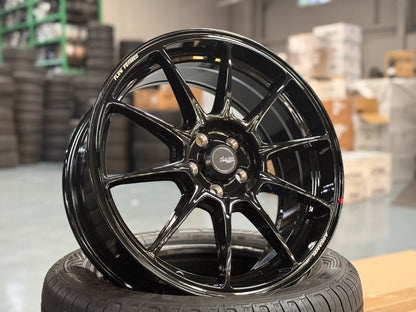 NEW 17X7.5 ET42 Advanti Aria Rim (4 Wheels) Gloss Black 5X100