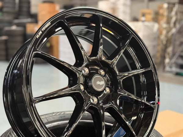 NEW 17X7.5 ET42 Advanti Aria Rim (4 Wheels) Gloss Black 5X100