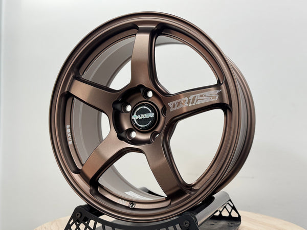 New 17X8 ET33 Raxer TR1S Rim (4 wheel) Matt Bronze 5X114.3