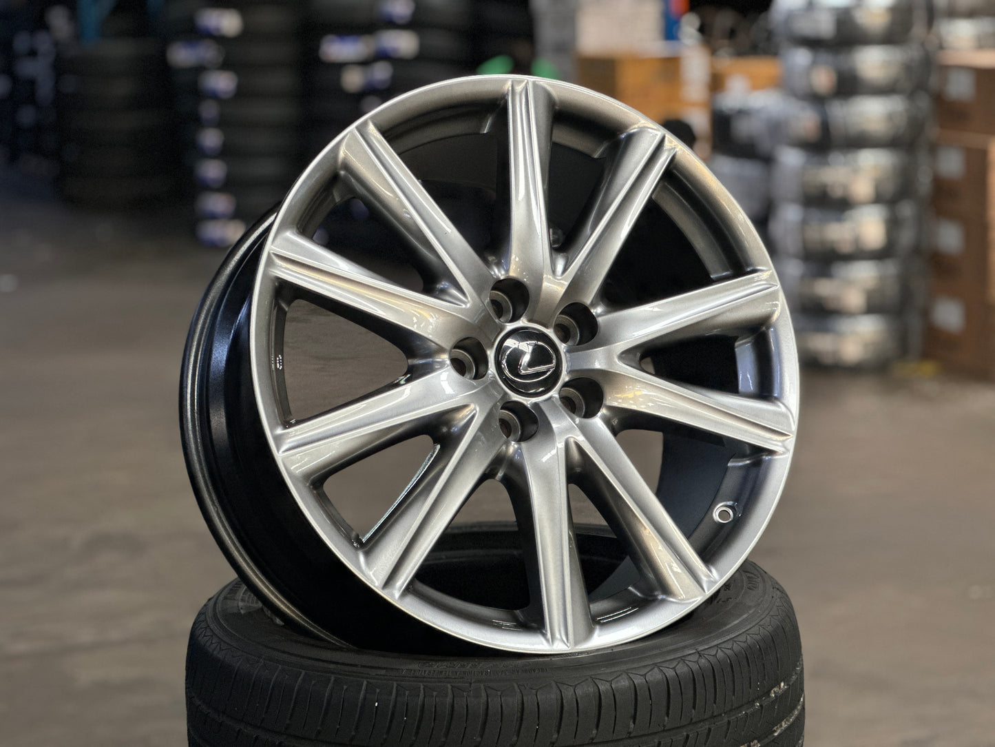 Used Original 19 inch Lexus GS 5x114.3 rim 19x8 ET45 19x9 ET50 (4 Wheels)