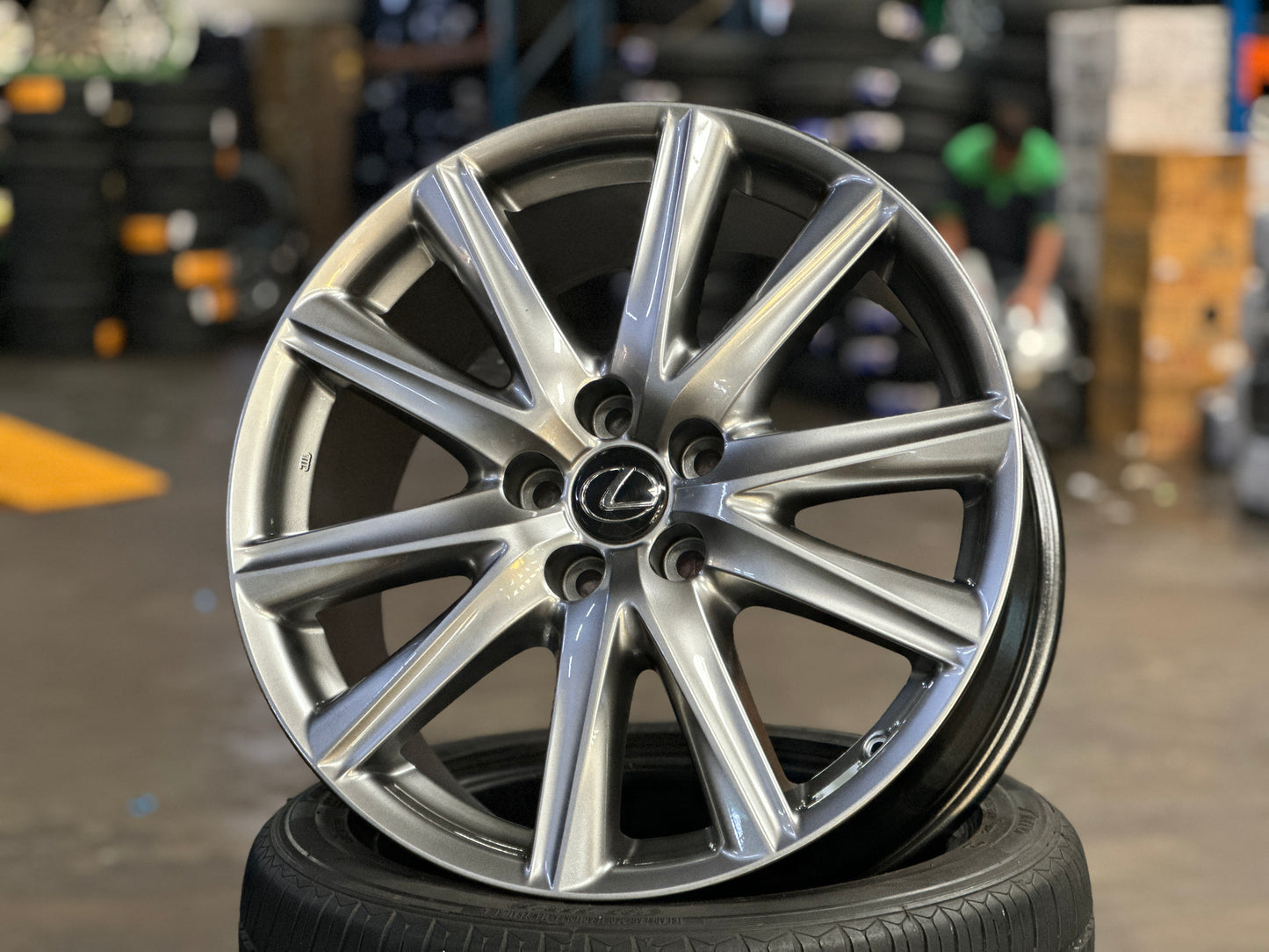 Used Original 19 inch Lexus GS 5x114.3 rim 19x8 ET45 19x9 ET50 (4 Wheels)