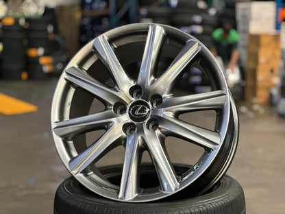 Used Original 19 inch Lexus GS 5x114.3 rim 19x8 ET45 19x9 ET50 (4 Wheels)