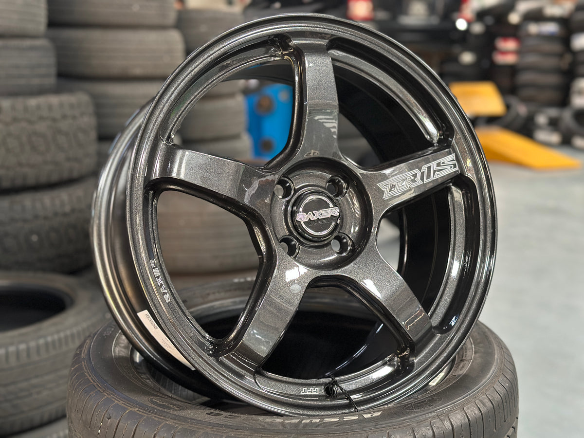 New 17X7.5 ET42 Raxer TR1S Rim (4 wheel) Dark Gunmetal 4X100