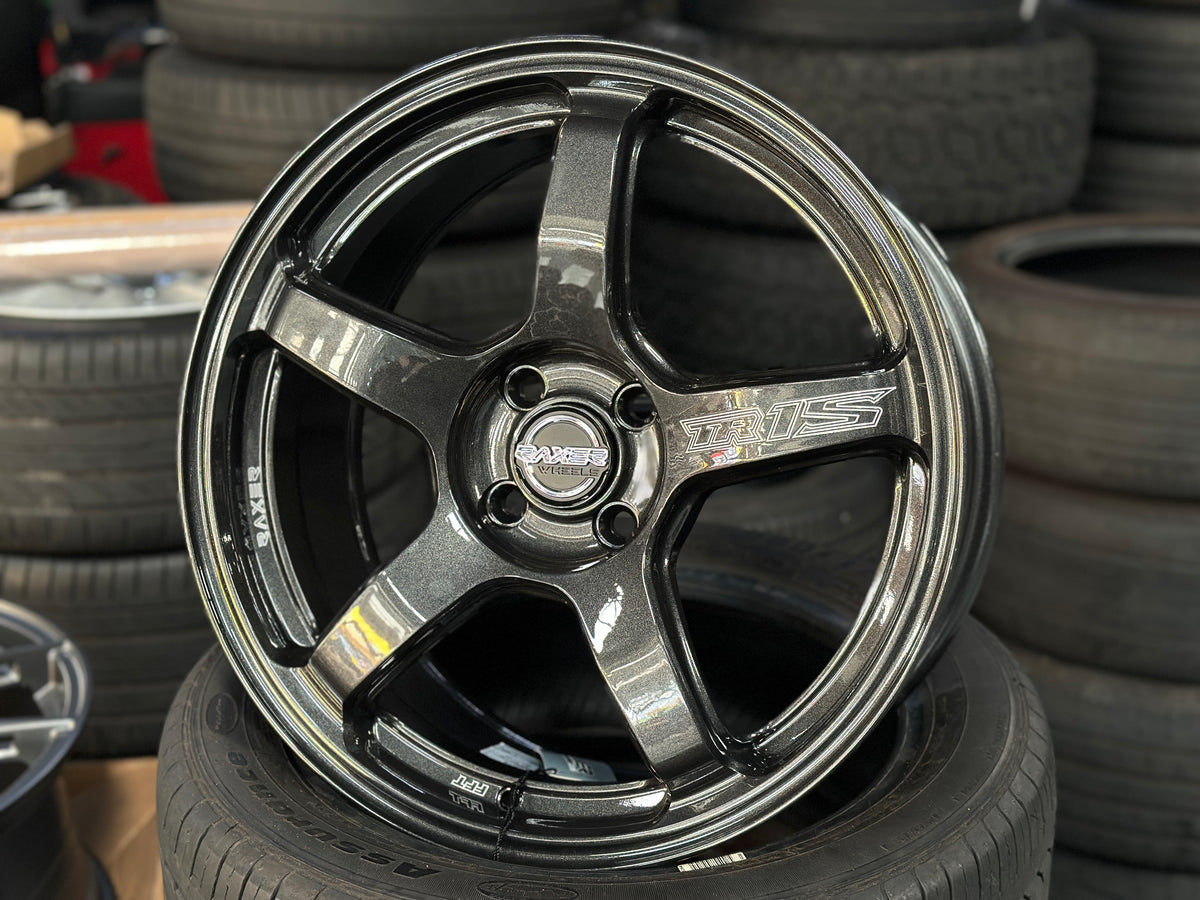 New 17X7.5 ET42 Raxer TR1S Rim (4 wheel) Dark Gunmetal 4X100