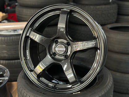 New 17X7.5 ET42 Raxer TR1S Rim (4 wheel) Dark Gunmetal 4X100