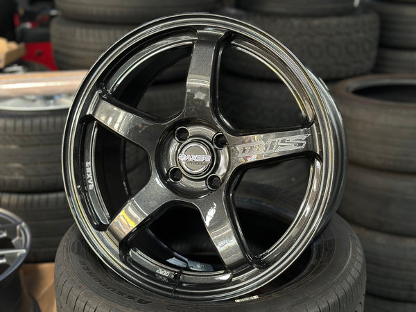 New 17X7.5 ET42 Raxer TR1S Rim (4 wheel) Dark Gunmetal 4X100