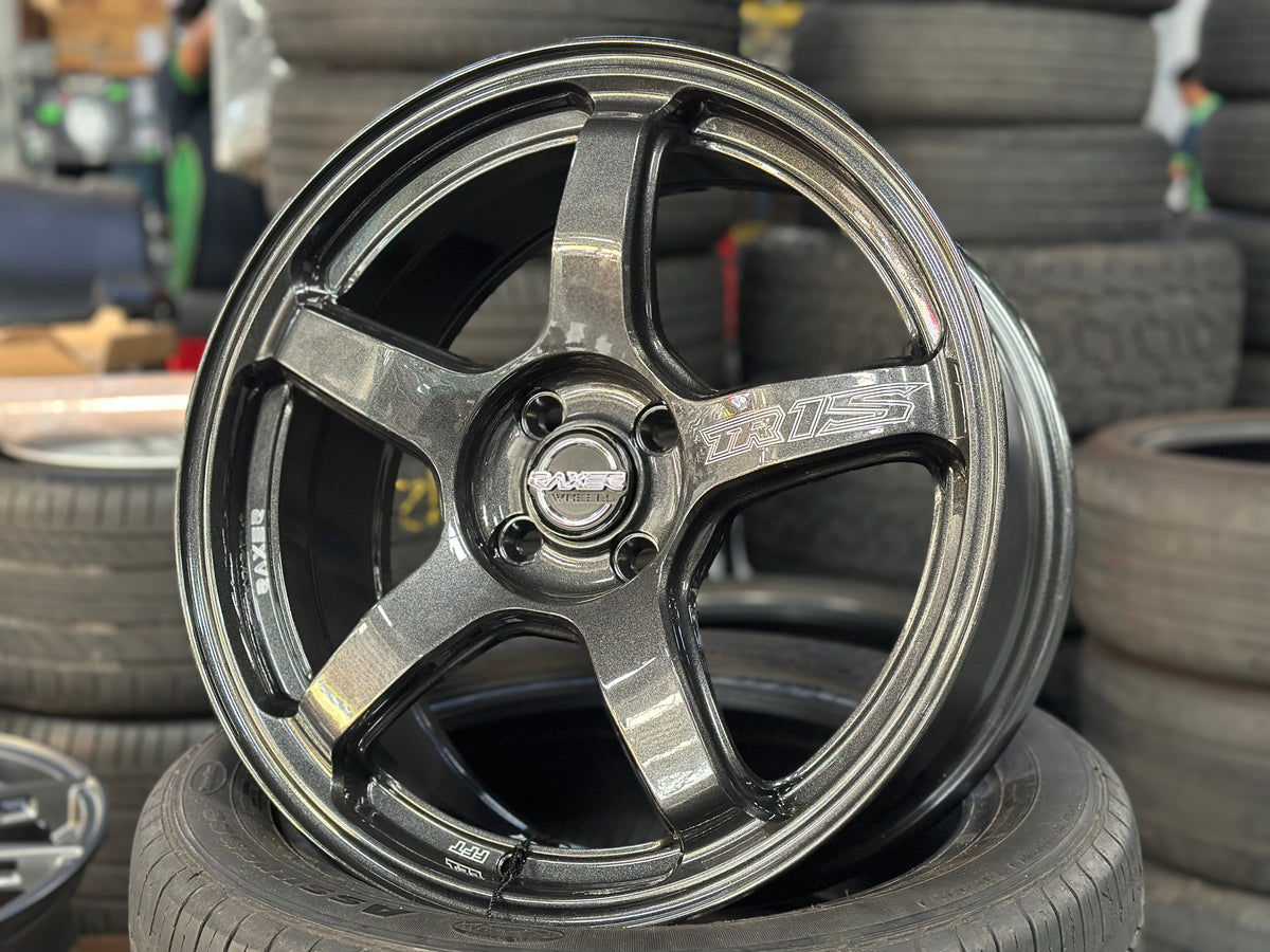 New 17X7.5 ET42 Raxer TR1S Rim (4 wheel) Dark Gunmetal 4X100