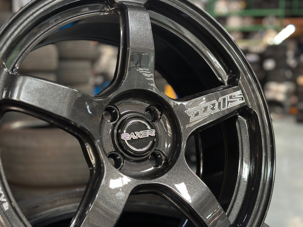 New 17X7.5 ET42 Raxer TR1S Rim (4 wheel) Dark Gunmetal 4X100