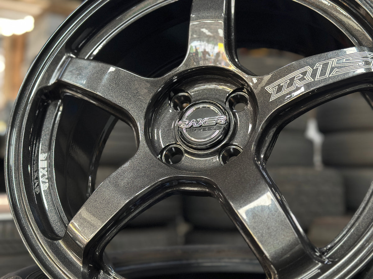 New 17X7.5 ET42 Raxer TR1S Rim (4 wheel) Dark Gunmetal 4X100