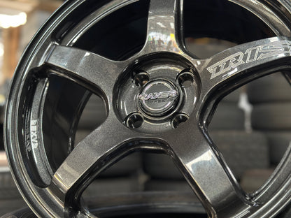 New 17X7.5 ET42 Raxer TR1S Rim (4 wheel) Dark Gunmetal 4X100