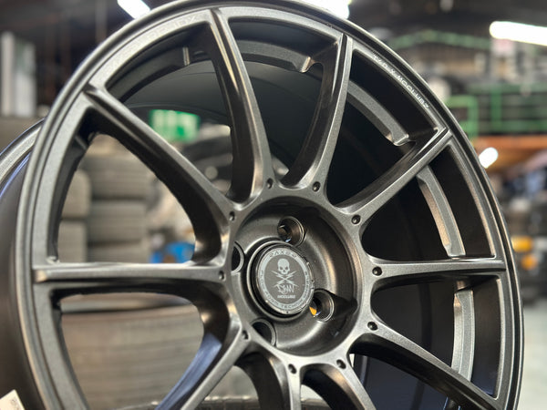 New 17X8 ET38 Raxer RP10X Rim (4 wheel) Matt Gunmetal  4X100