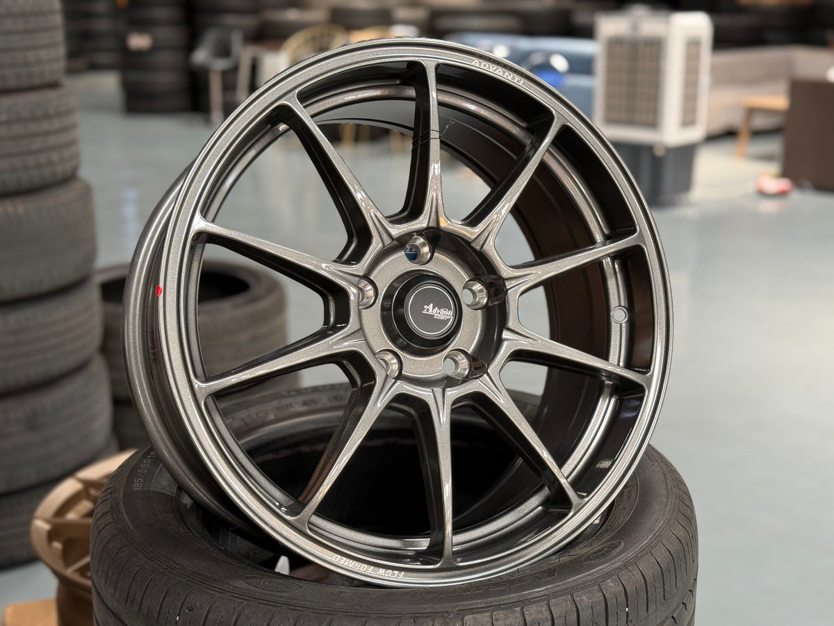 New 17x7.5 ET42 Advanti Aria 5x114.3 Gloss Gun Metal