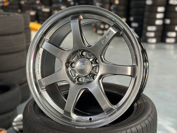 New 17x8 ET35 Mugen GP Design (4 wheel) 5x114.3 Hyper Black