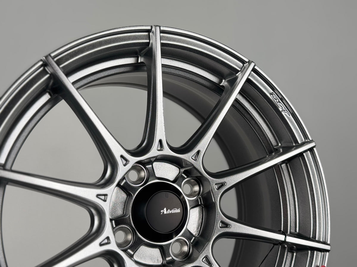 New 15X7 ET35 Advanti Storm S1 Rim (4 wheel) Gloss Silver 4X100