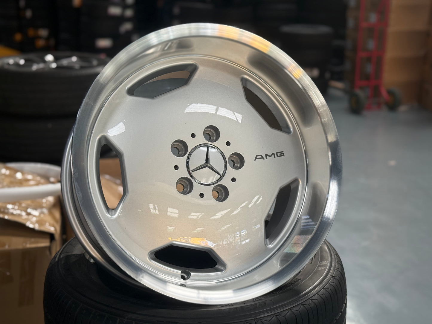 [BUNDLE] New 17X8 ET30 Mercedes Monoblock AMG (2 wheel) 5X112