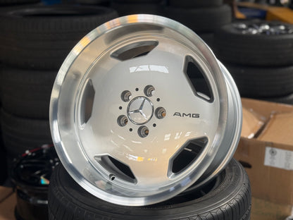 New 17X8 ET30 17X9 ET30 Mercedes Monoblock AMG (4 wheel) Silver 5X112