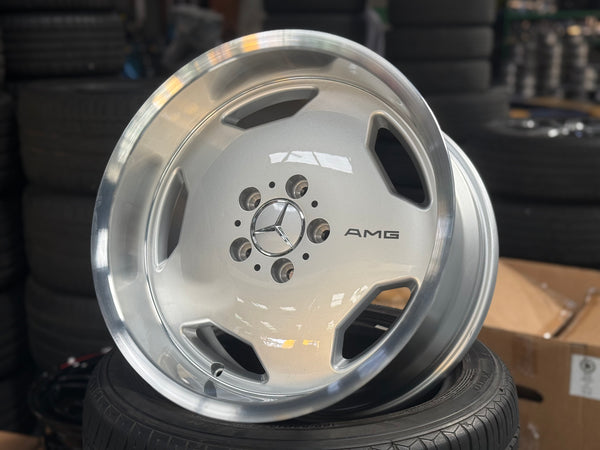 New 17X8 ET30 17X9 ET30 Mercedes Monoblock AMG (4 wheel) Silver 5X112
