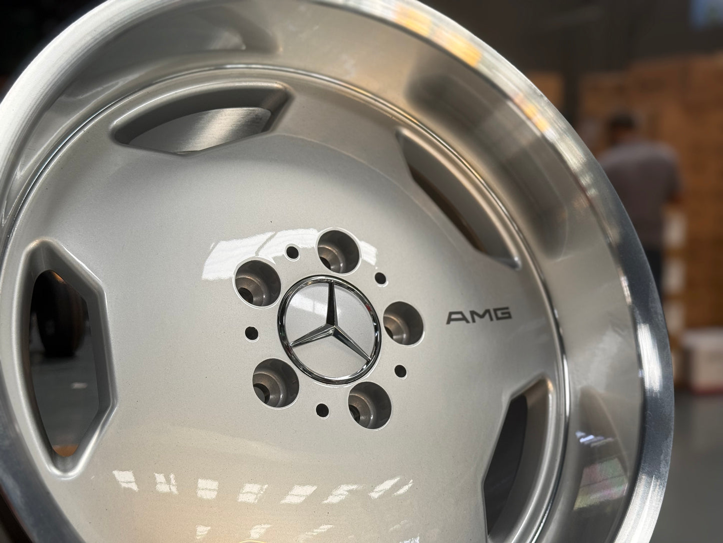 New 17X8 ET30 17X9 ET30 Mercedes Monoblock AMG (4 wheel) Silver 5X112