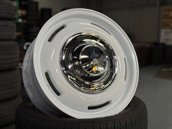 New 17X7 ET42 Dean Cross Country Design Rim (4 wheel) Gloss White 5X112