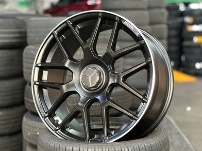 New 19X8.5 ET42 Mercedes Deisgn AMG A45 Rim (4 wheel) Matt Black 5X112