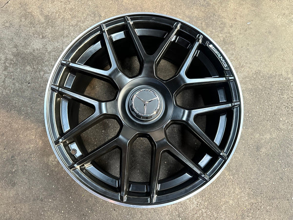 New 19X8.5 ET42 Mercedes Deisgn AMG A45 Rim (4 wheel) Matt Black 5X112