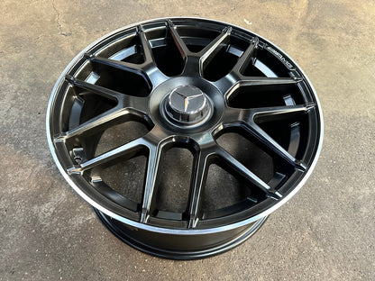 New 19X8.5 ET42 Mercedes Deisgn AMG A45 Rim (4 wheel) Matt Black 5X112