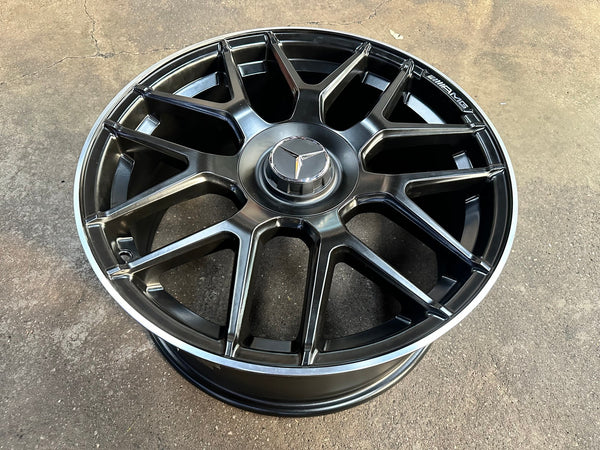 New 19X8.5 ET42 Mercedes Deisgn AMG A45 Rim (4 wheel) Matt Black 5X112