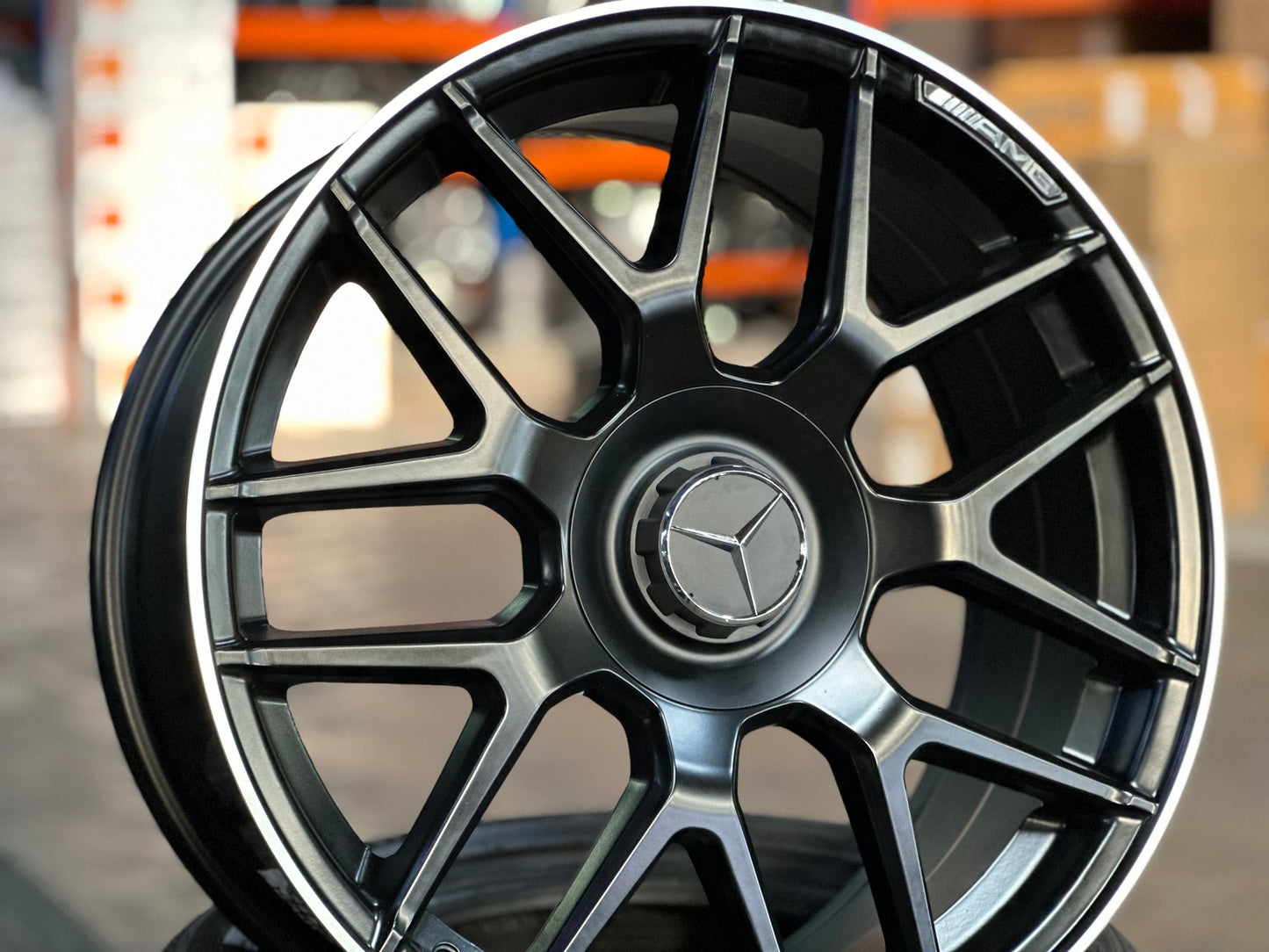 New 19X8.5 ET42 Mercedes Deisgn AMG A45 Rim (4 wheel) Matt Black 5X112