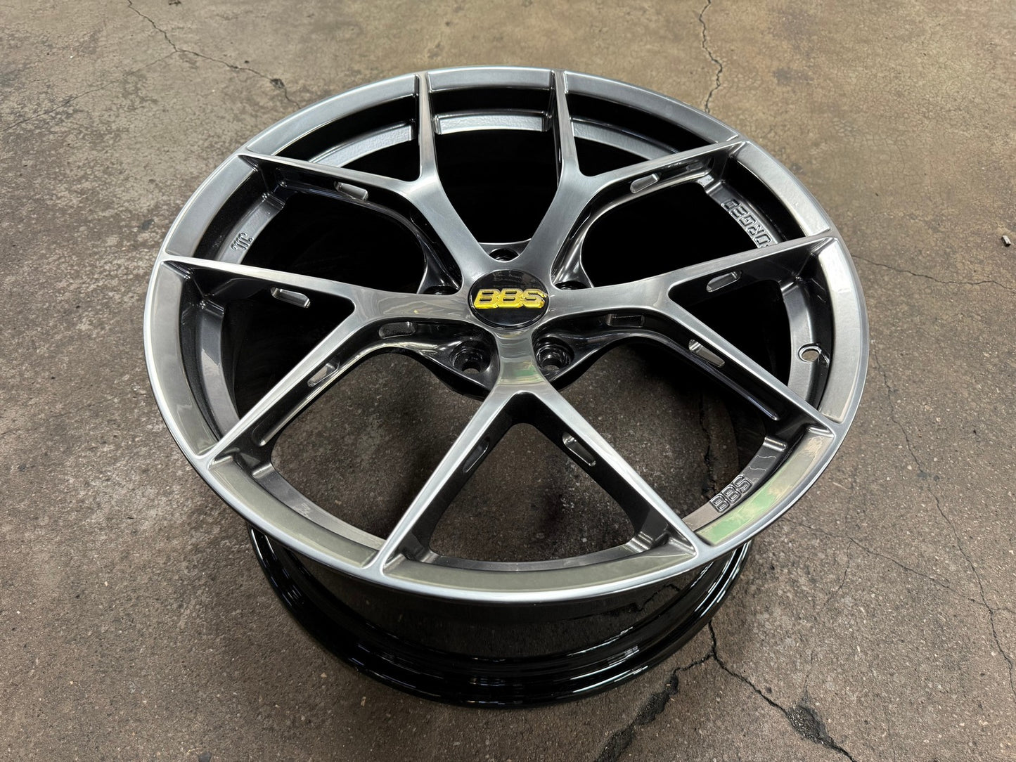 New 19X9 ET45 Overdrive Forged FIR Design Rim (4 wheel) Gloss Gunmetal 5X112