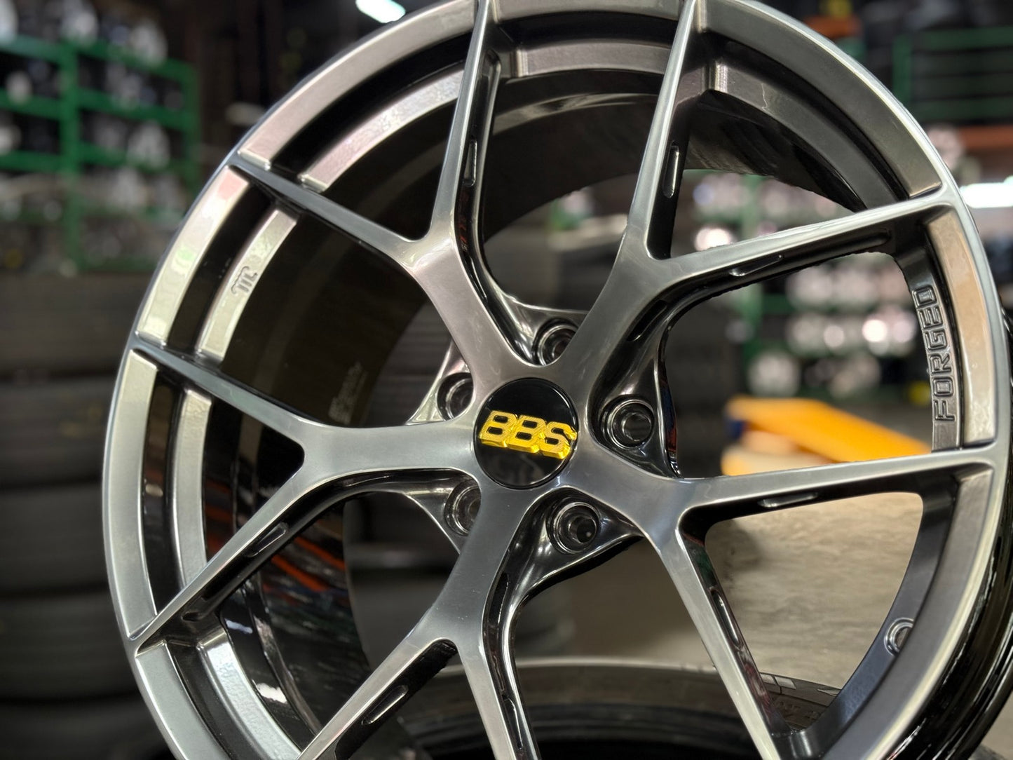 New 19X9 ET45 Overdrive Forged FIR Design Rim (4 wheel) Gloss Gunmetal 5X112