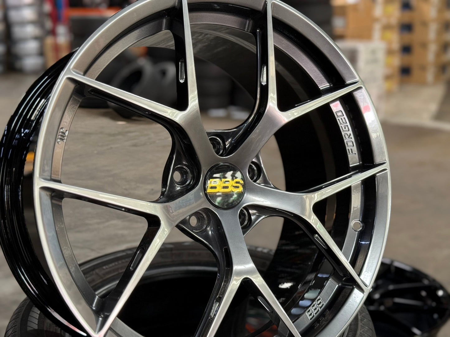 New 19X9 ET45 Overdrive Forged FIR Design Rim (4 wheel) Gloss Gunmetal 5X112